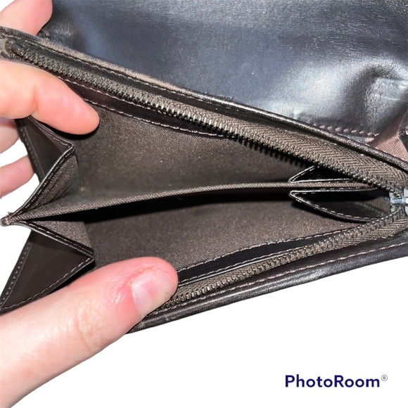 Fendi Brown Zucchino Vintage Small Trifold Wallet - Picture 8 of 17